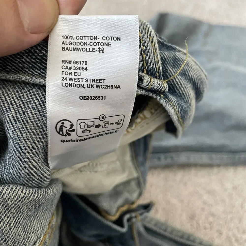 BDG Slacker Fit Wide Leg Relaxed Denim Jeans Mens 36x32 Urban Outfitters Skater